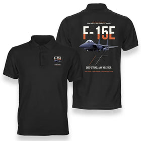 F-15E Strike Eagle Deep Strike Any Weather Premium Polo T-Shirts