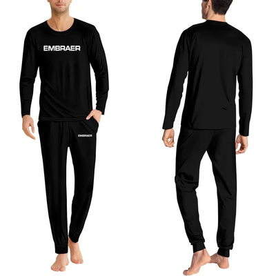 Embraer & Text men pajamas - Black