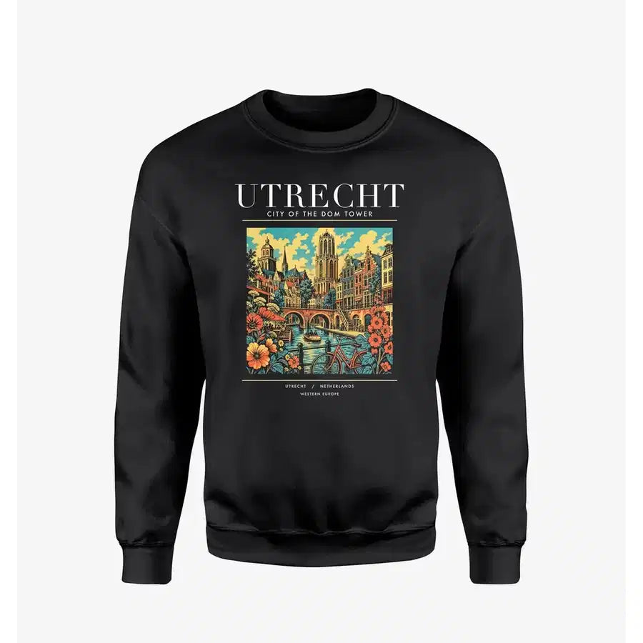 UTRECHT - Poster - Sweatshirt - Black