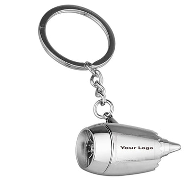 Customisable Design Image Logo Jet Engine Key Chain