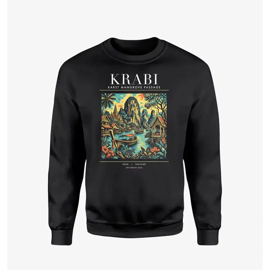 KRABI - Poster - Sweatshirt - Black