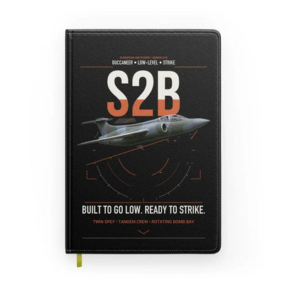 Blackburn Buccaneer S2B design on black notebook