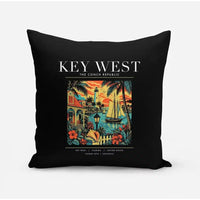 Thumbnail for KEY WEST - Poster - Pillow - Black