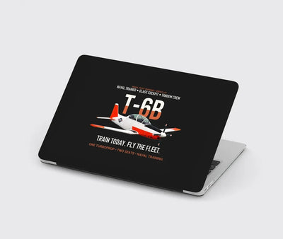 T-6B Texan II Naval Aviator Training design on black MacBook case