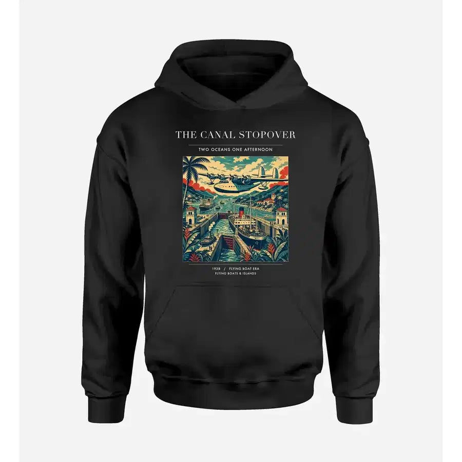 VINTAGE G4077 - The Canal Stopover - Premium Hoodie design on black premium