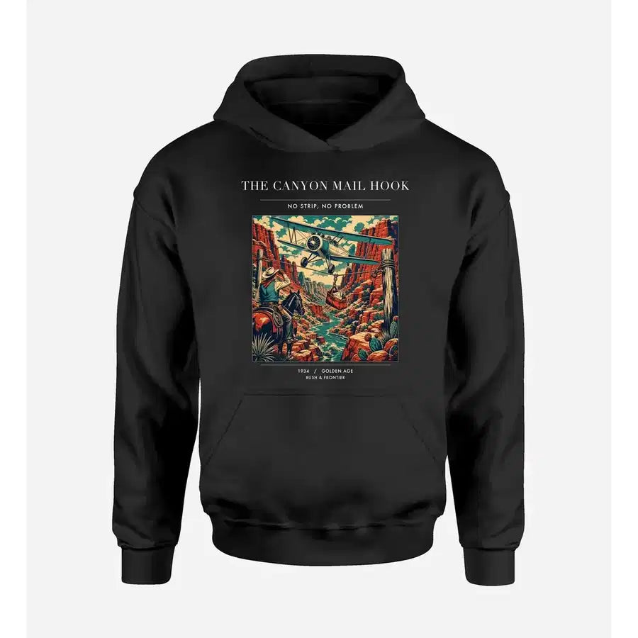 VINTAGE G4285 - The Canyon Mail Hook - Premium Hoodie design on black premium