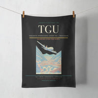 Thumbnail for Toncontín International Airport (TGU) design on black towel
