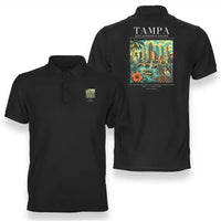 Thumbnail for TAMPA - Poster - Double-Side Polo - Black