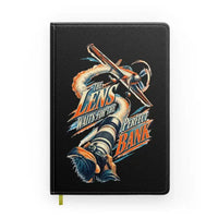 Thumbnail for The Lens Waits For The Perfect Bank design on black notebook