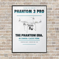 Thumbnail for DJI Phantom 3 Professional vertical canvas print - framed - white background