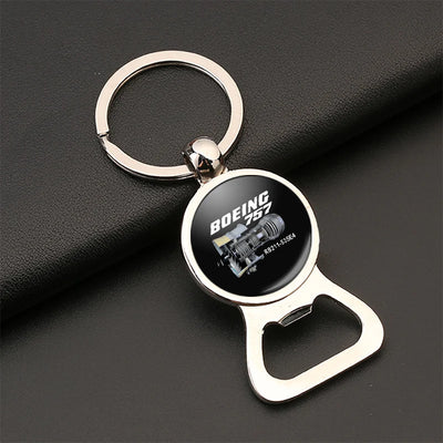 Boeing 757 & Rolls Royce Engine (RB211) Bottle Opener aviation design on bottle-opener key chain, durable metal alloy with bu.