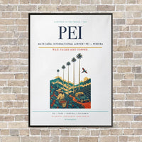 Thumbnail for Matecaña International Airport PEI — Pereira vertical canvas print - framed - white background