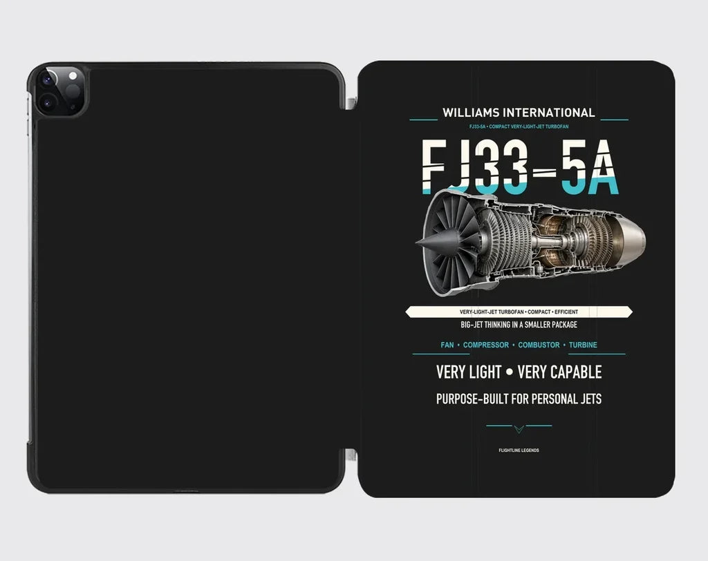 FJ33-5A design on black ipad tablet case