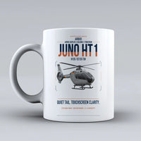 Thumbnail for Airbus H135 Juno HT1 design on white ceramic mug, double-side print