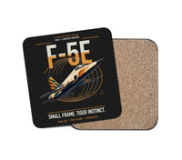 Thumbnail for F-5E Tiger II design on black 1 piece coaster