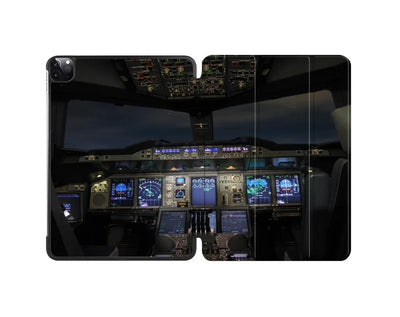 Airbus A380 Cockpit aviation themed iPad case for iPad.