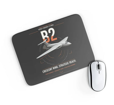 Handley Page Victor B2 design on black rectangle mouse pad