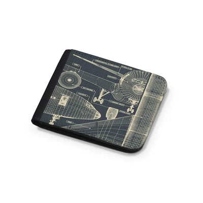 Airplanes Fuselage & Details aviation wallet in leather.