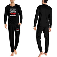 Thumbnail for I Don't Always Stop and Look at Airplanes men pajamas - Black