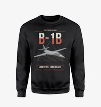 Thumbnail for B-1B Lancer design on black sweatshirt