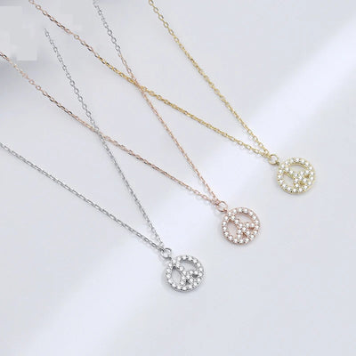 925 Silver Airplane Necklace