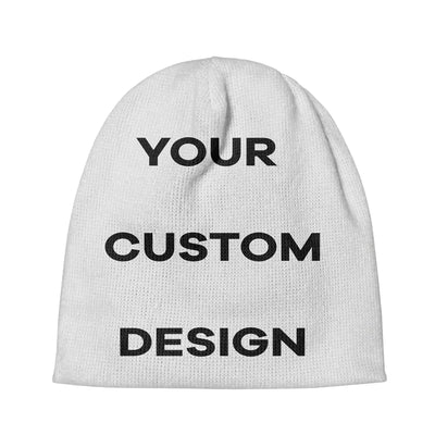 Custom Design/Image aviation embroidery on soft knit fabric 3D knit beanie.