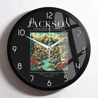 Thumbnail for JACKSON - Poster - Wall Clock Framed - Black