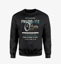 Thumbnail for PW4000-112 design on black sweatshirt