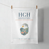 Thumbnail for Hangzhou Xiaoshan International Airport (HGH) design on white towel