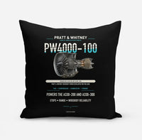 Thumbnail for PW4000-100 design on black pillow