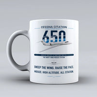 Thumbnail for Cessna Citation 650 - Citation III design on white ceramic mug, double-side print