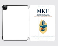 Thumbnail for Milwaukee Mitchell International Airport (MKE) design on white ipad tablet case