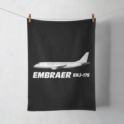 The Embraer ERJ-175 aviation design on soft absorbent cotton towel.