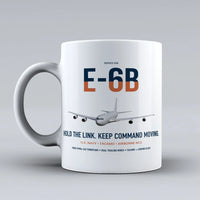 Thumbnail for E-6B Mercury design on white ceramic mug, double-side print