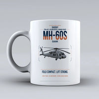 Thumbnail for Sikorsky MH-60S Seahawk design on white ceramic mug, double-side print