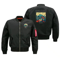 Thumbnail for VINTAGE G4453 - The Veteran's Last Walkaround - Bomber Jacket design on black