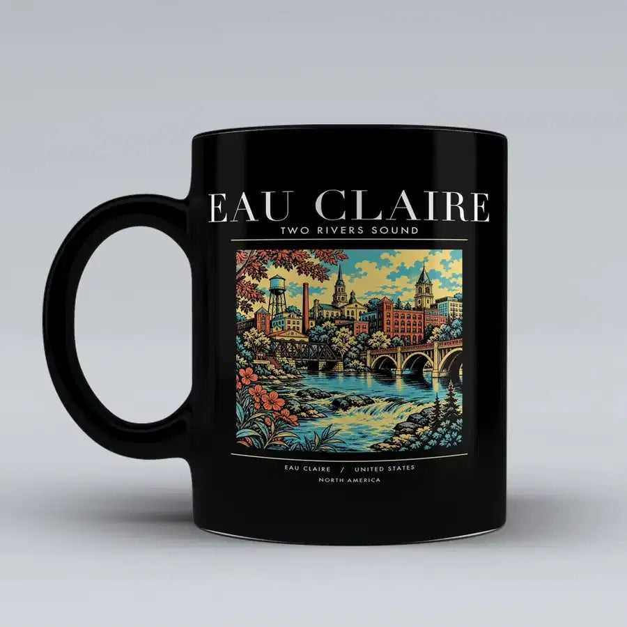 EAU CLAIRE - Poster - Mug - Black