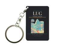 Thumbnail for Lugano Airport (LUG) design on black key chain