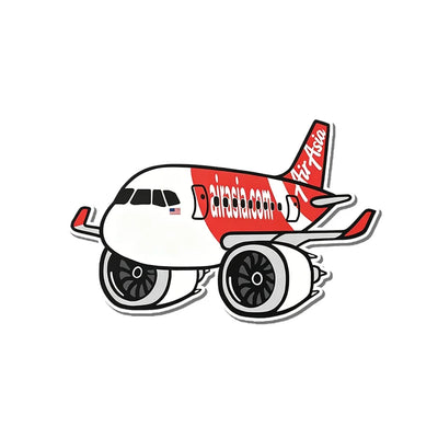 AirAsia Airbus A321 NEO aviation design airplane sticker in weather-resistant vinyl.
