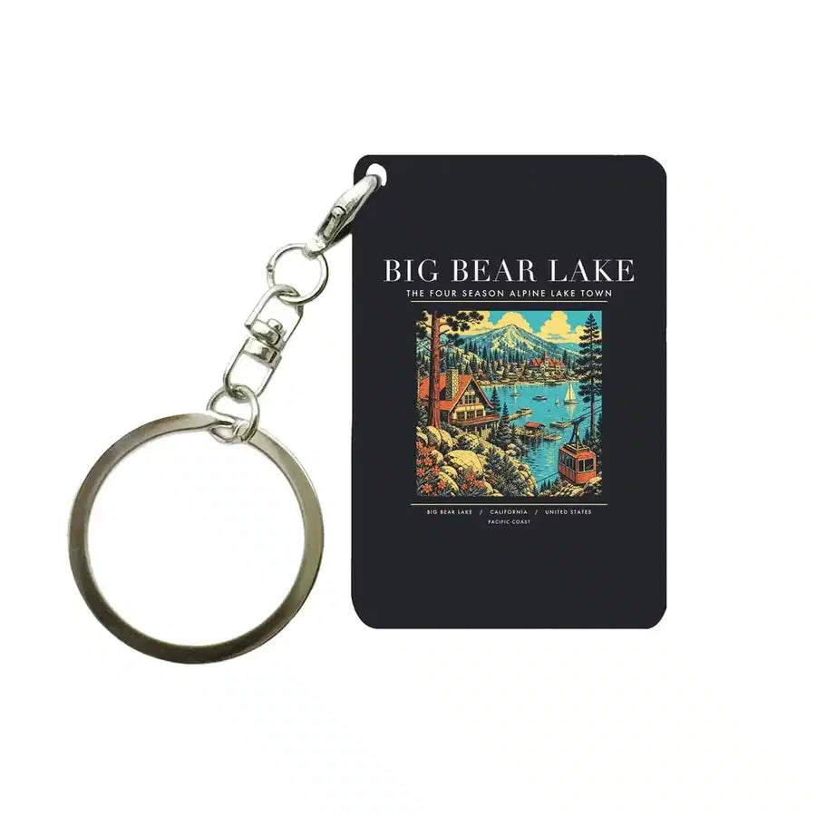 BIG BEAR LAKE - Poster - Key Chain - Black