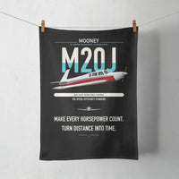 Thumbnail for Mooney M20J 201 design on black towel