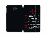 Thumbnail for Relationship Status Cabin Crew aviation themed tablet case for Samsung tablet.