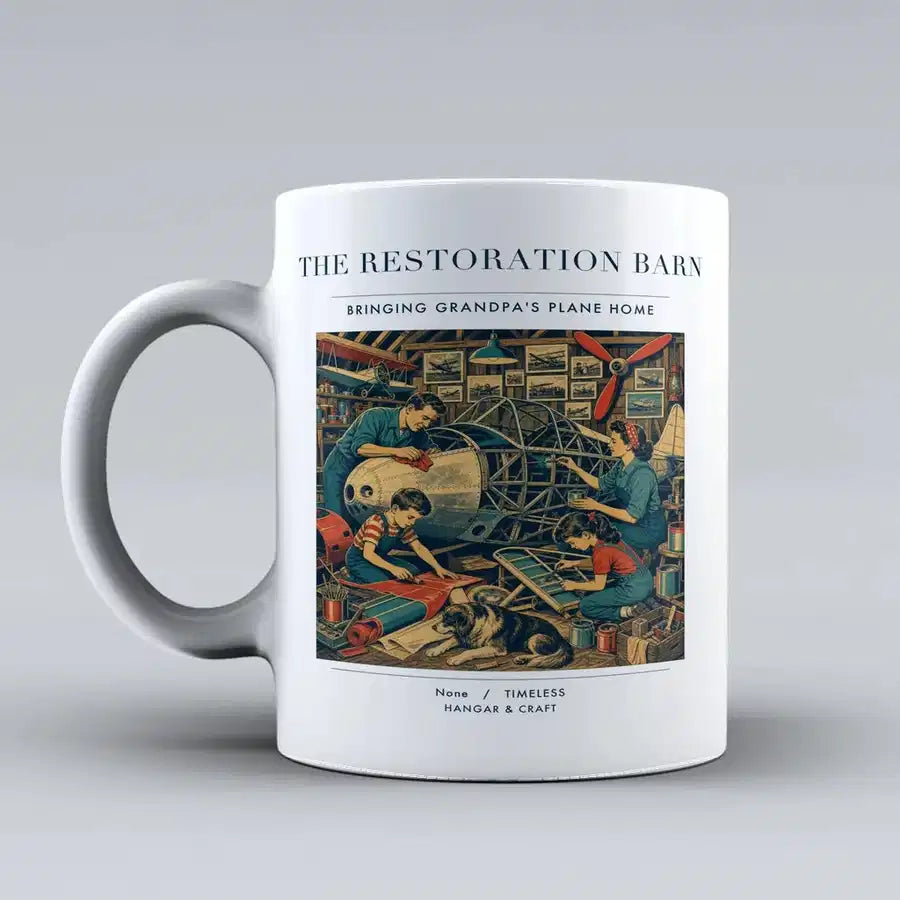 VINTAGE G4143 - The Restoration Barn - Ceramic Mug design on white