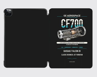 CF700 design on black ipad tablet case
