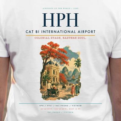 Cat Bi International Airport (HPH) double-side t-shirt design close-up cover