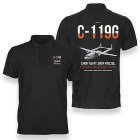 C-119G Flying Boxcar Premium Polo T-Shirts