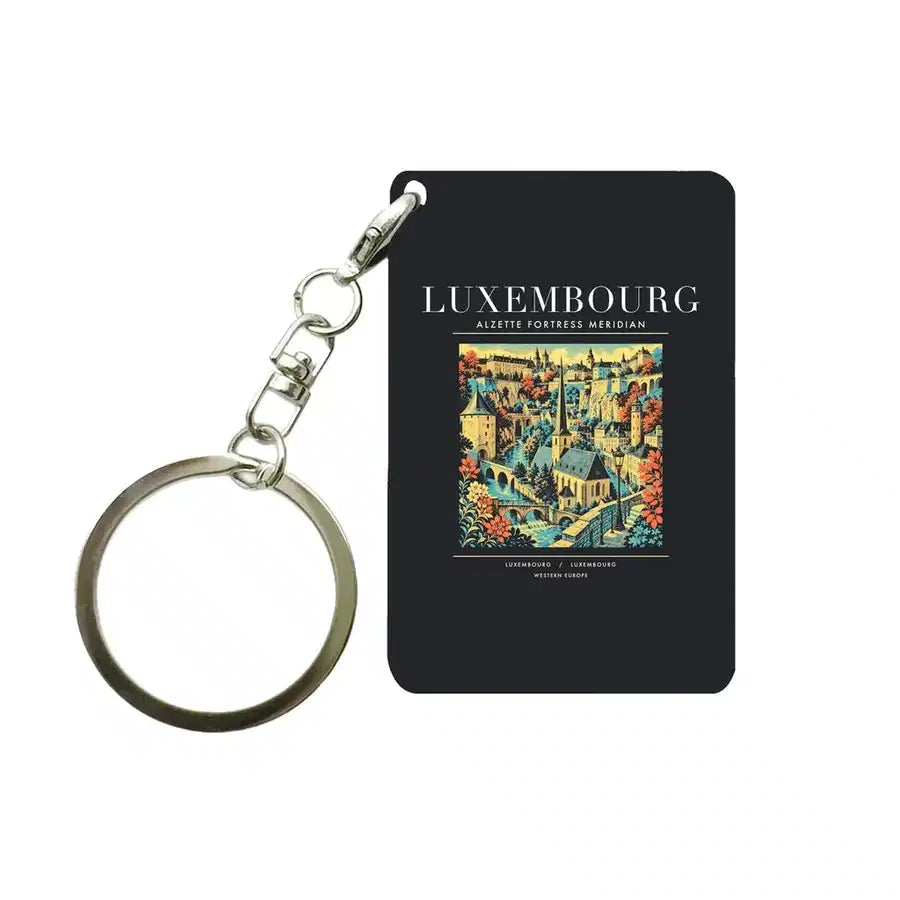 LUXEMBOURG - Poster - Key Chain - Black