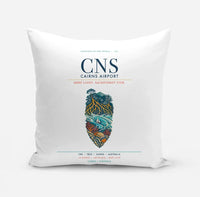 Thumbnail for Cairns Airport (CNS) design on white pillow
