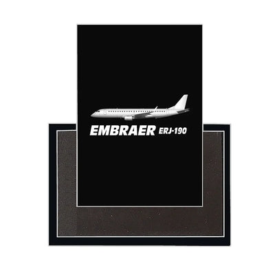 The Embraer ERJ-190 aviation design magnet in strong neodymium core.