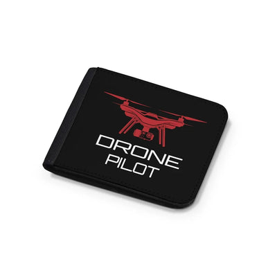 Drone aviation wallet in leather.